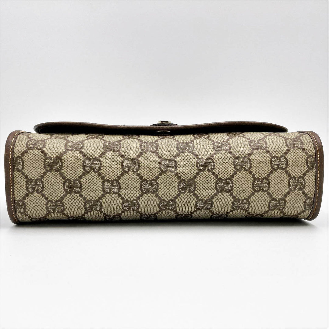 GUCCI グッチ 
 014・122・6052 クラッチバッグ 
GGスプリームキャンバス ブラウン