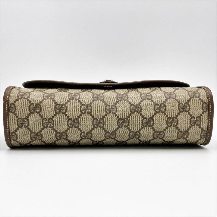 GUCCI グッチ 
 014・122・6052 クラッチバッグ 
GGスプリームキャンバス ブラウン