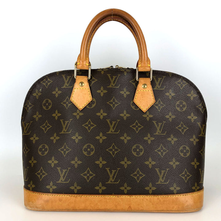 LOUIS VUITTON ルイ・ヴィトン 
 アルマ 旧型 M51130 ハンドバッグ 
モノグラムキャンバス/ヌメ革  ブラウン