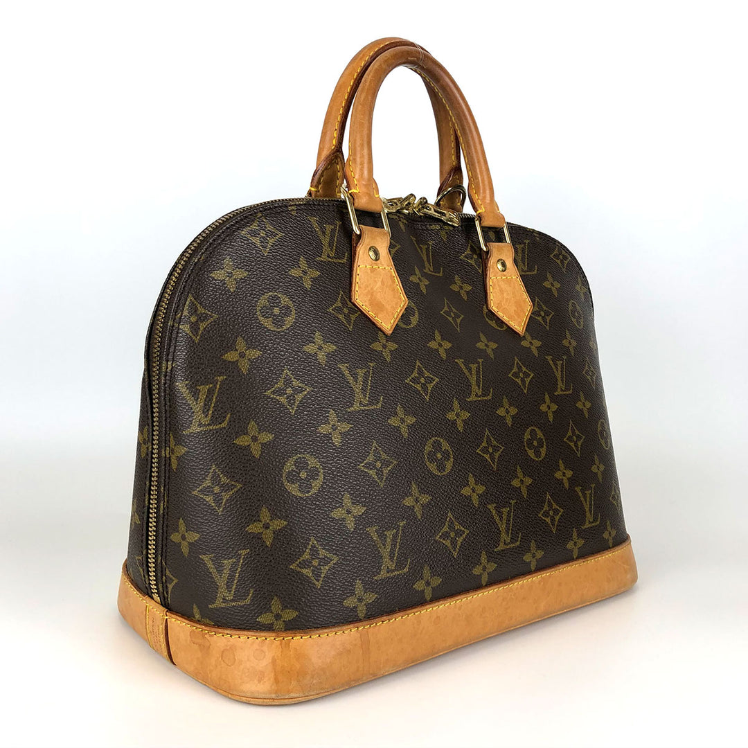 LOUIS VUITTON ルイ・ヴィトン 
 アルマ 旧型 M51130 ハンドバッグ 
モノグラムキャンバス/ヌメ革  ブラウン