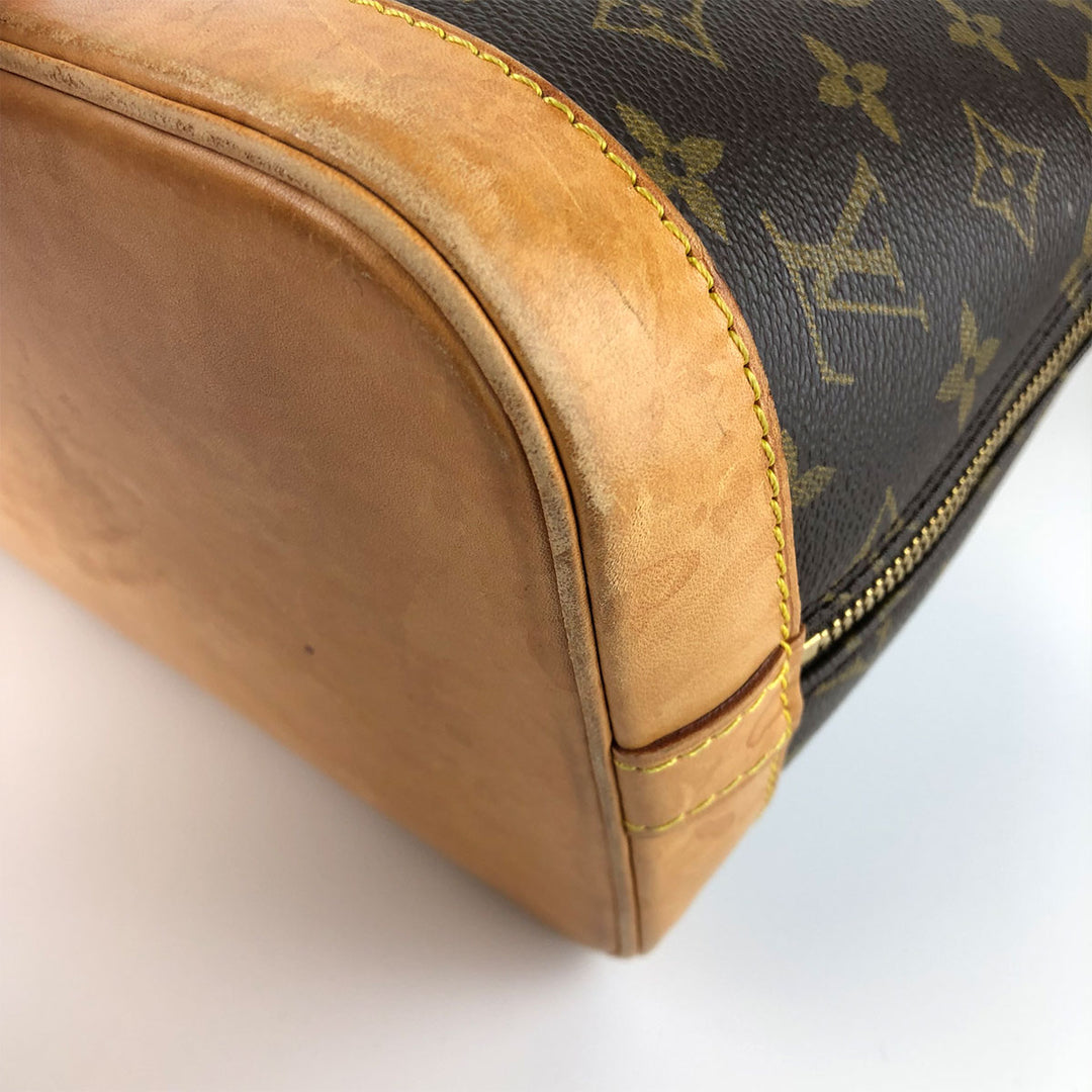 LOUIS VUITTON ルイ・ヴィトン 
 アルマ 旧型 M51130 ハンドバッグ 
モノグラムキャンバス/ヌメ革  ブラウン