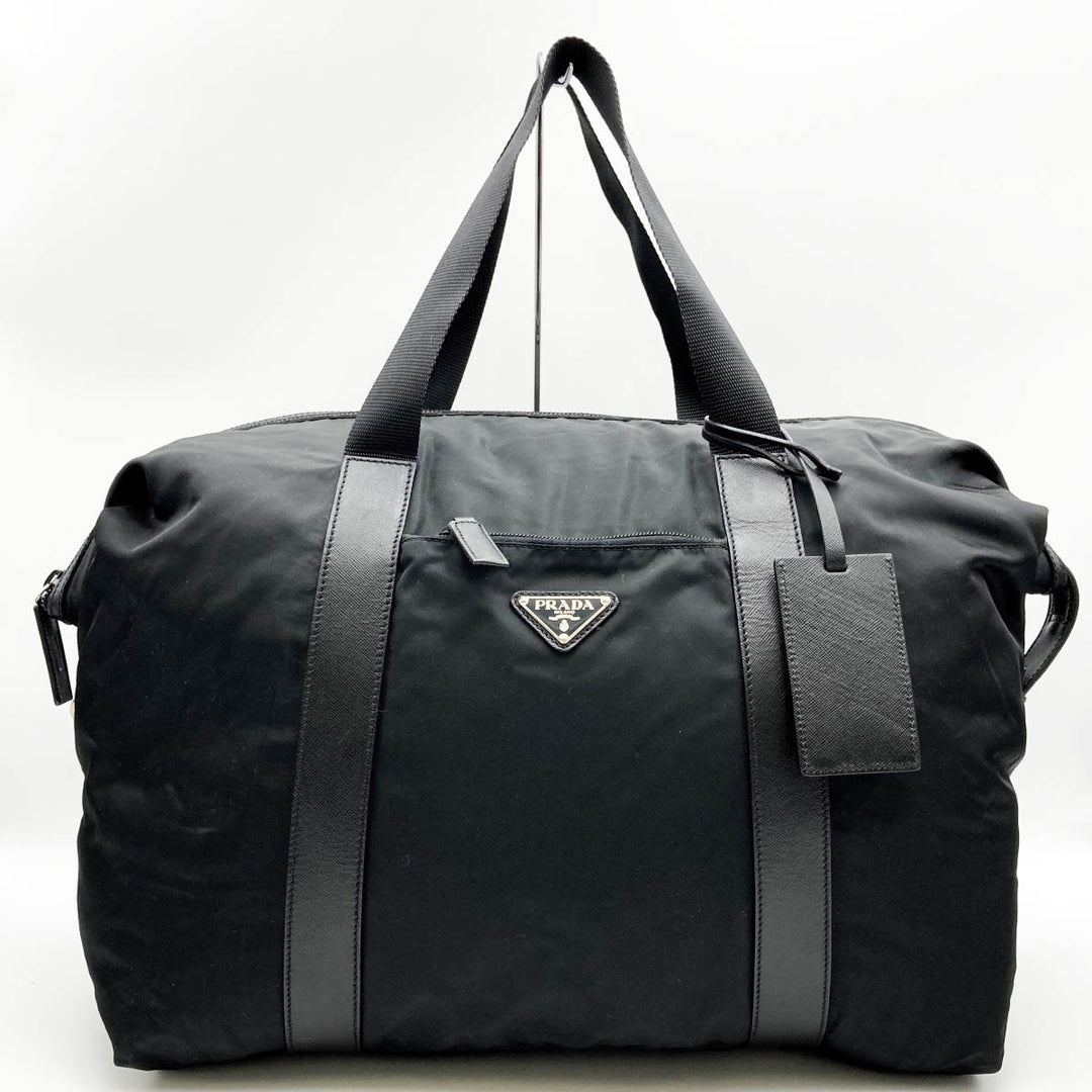 PRADA プラダ 
 ボストンバッグ 
ナイロン ブラック