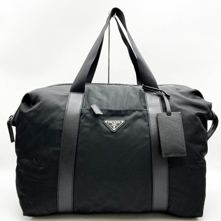 PRADA プラダ 
 ボストンバッグ 
ナイロン ブラック