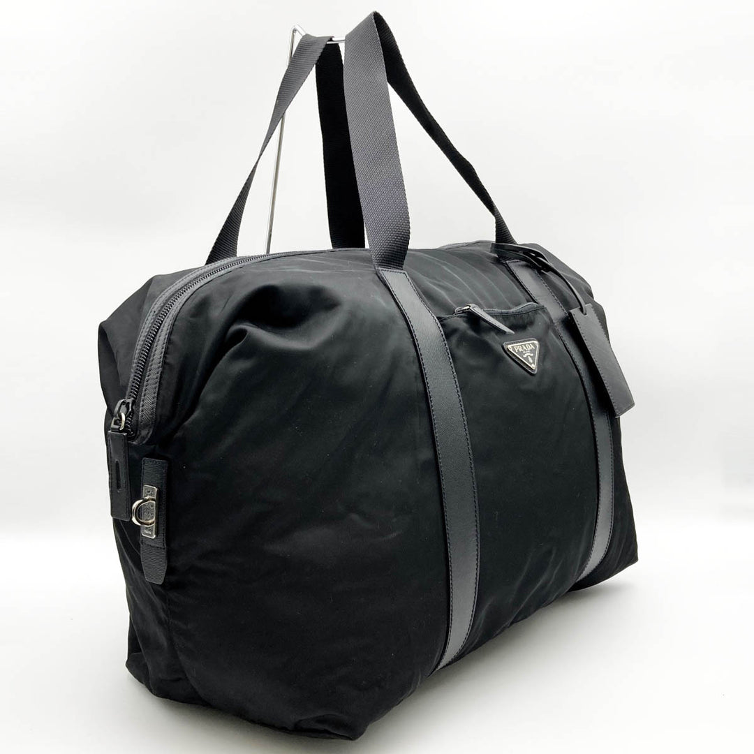 PRADA プラダ 
 ボストンバッグ 
ナイロン ブラック