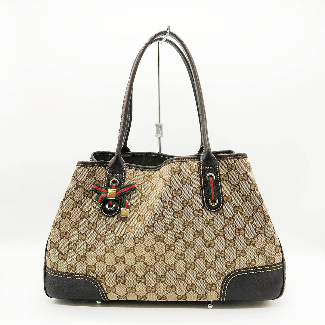 GUCCI グッチ 
 プリンシー 163805 ショルダーバッグ 
GGキャンバス ブラウン