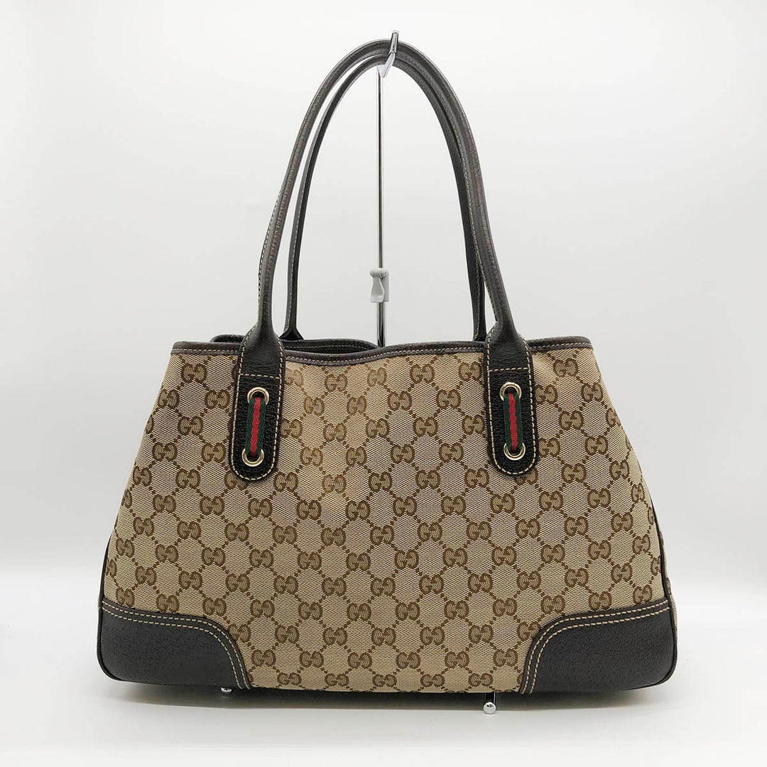 GUCCI グッチ 
 プリンシー 163805 ショルダーバッグ 
GGキャンバス ブラウン