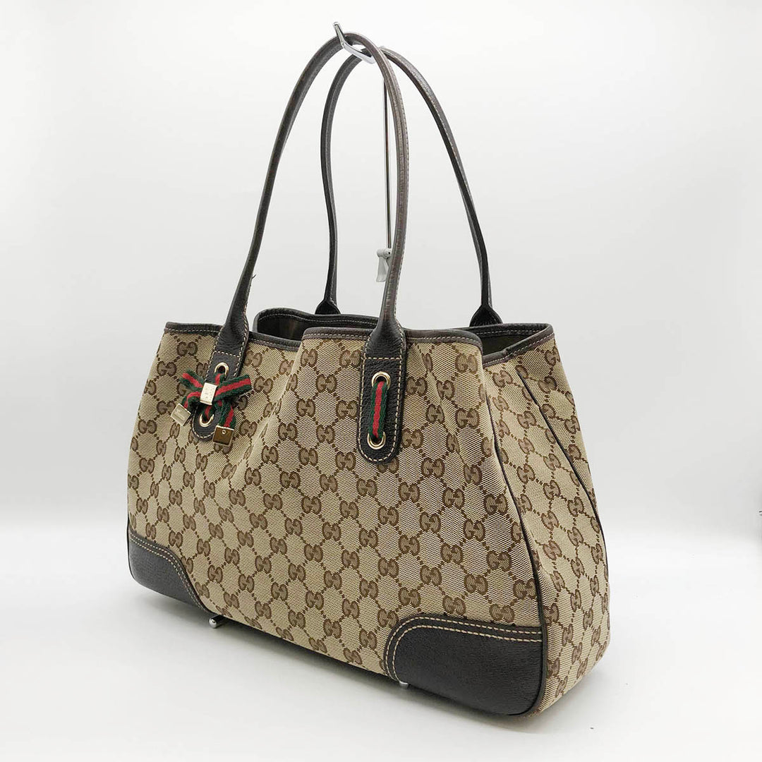 GUCCI グッチ 
 プリンシー 163805 ショルダーバッグ 
GGキャンバス ブラウン