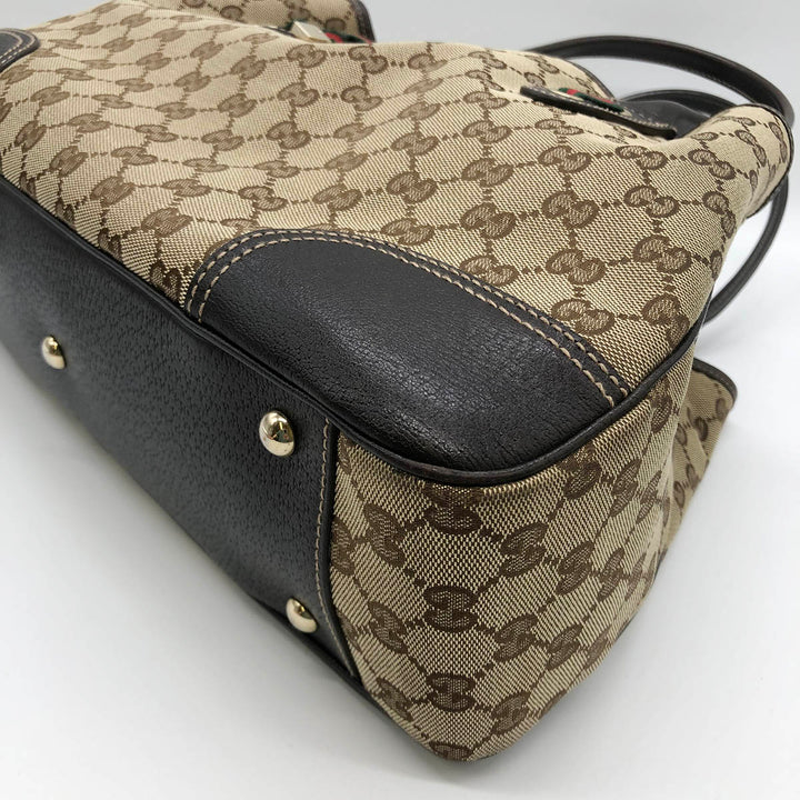 GUCCI グッチ 
 プリンシー 163805 ショルダーバッグ 
GGキャンバス ブラウン