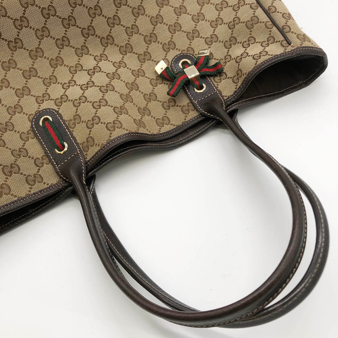 GUCCI グッチ 
 プリンシー 163805 ショルダーバッグ 
GGキャンバス ブラウン
