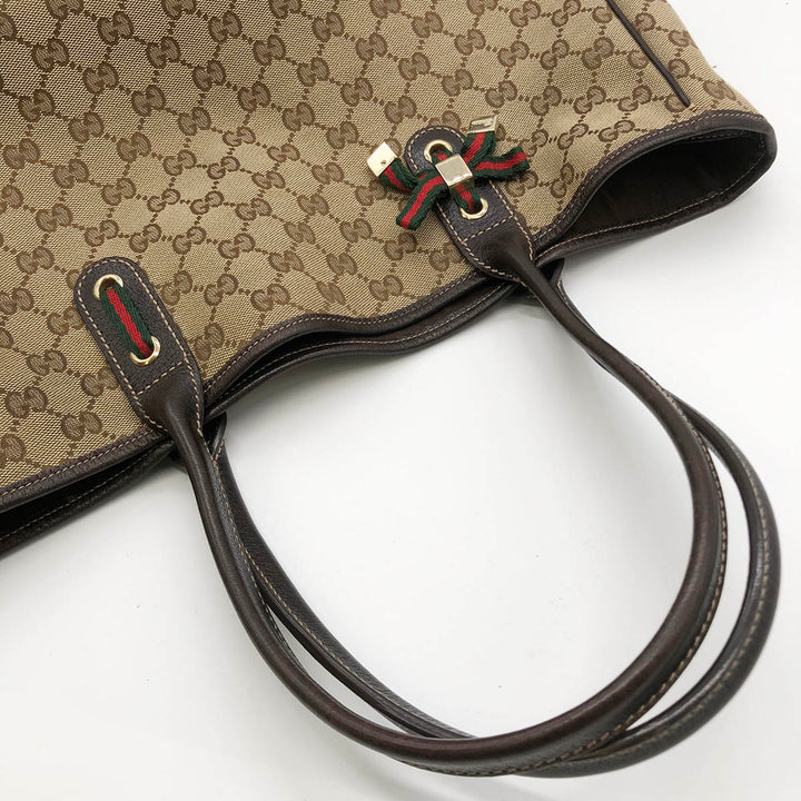 GUCCI グッチ 
 プリンシー 163805 ショルダーバッグ 
GGキャンバス ブラウン