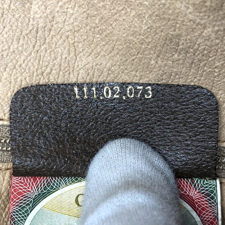 GUCCI グッチ 
 111・02 ボストンバッグ 
GGスプリームキャンバス/PVC  ブラウン