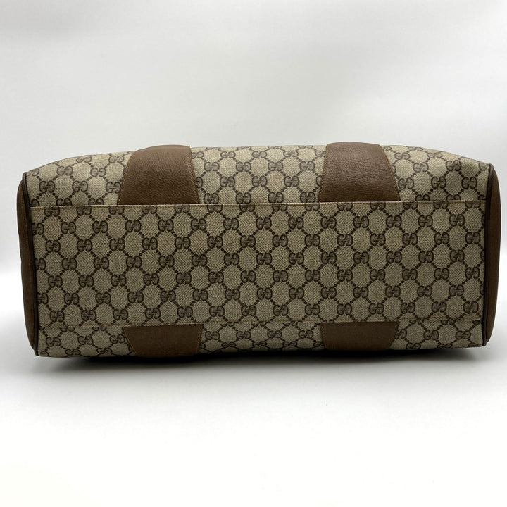 GUCCI グッチ 
 111・02 ボストンバッグ 
GGスプリームキャンバス/PVC  ブラウン