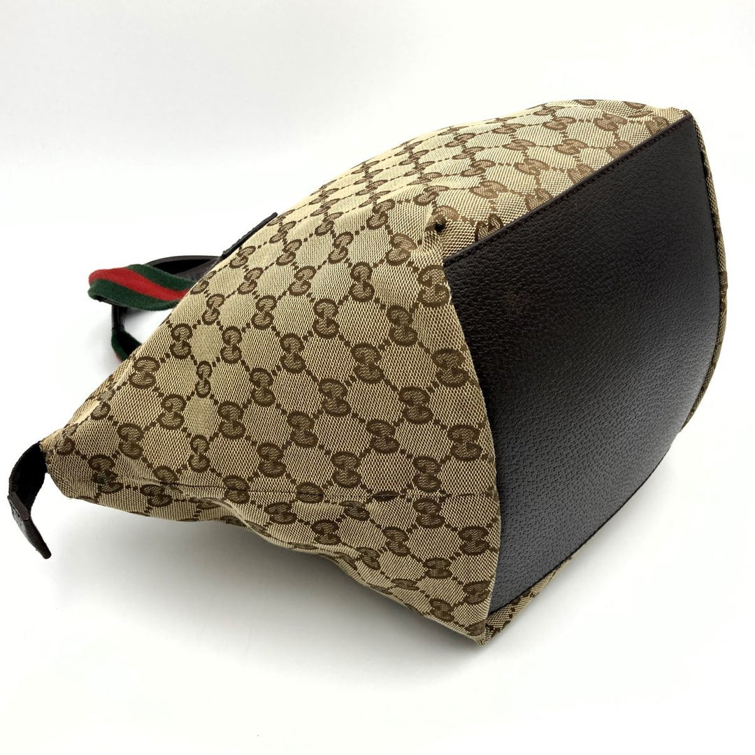 GUCCI グッチ 
 131228 トートバッグ 
GGキャンバス ブラウン