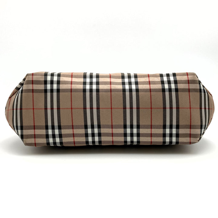 BURBERRY バーバリー 
 トートバッグ 
キャンバス/レザー  ブラウン