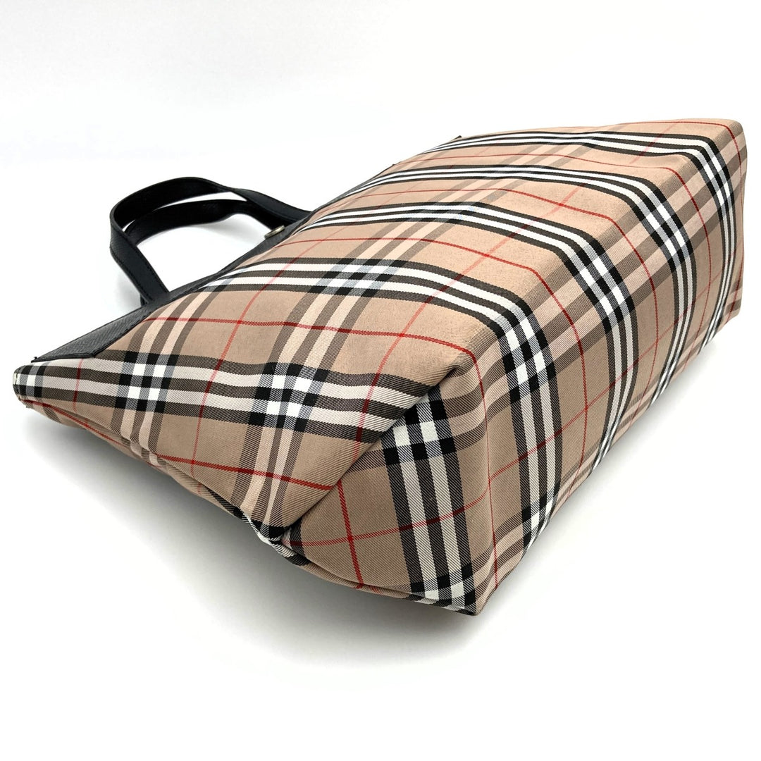 BURBERRY バーバリー 
 トートバッグ 
キャンバス/レザー  ブラウン