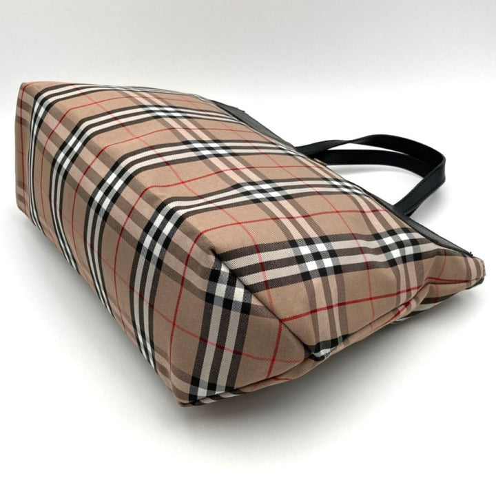 BURBERRY バーバリー 
 トートバッグ 
キャンバス/レザー  ブラウン