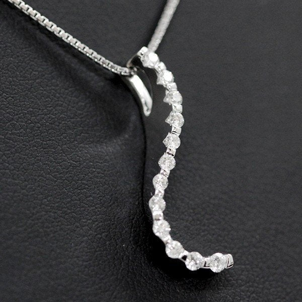 K18WG 
ネックレス
 ダイヤモンド：0.30ct 5.2g