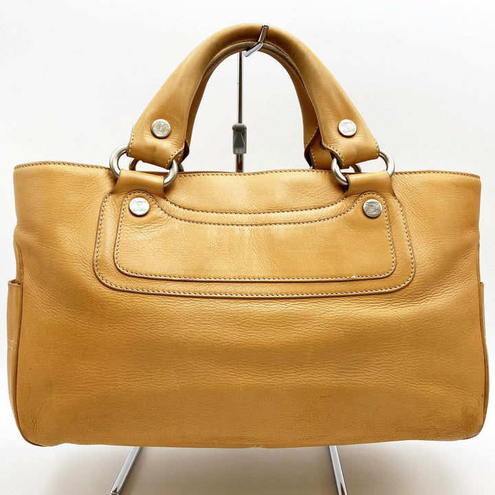 CELINE セリーヌ 
 ブギーバッグ CE00/34 ハンドバッグ 
レザー ベージュ