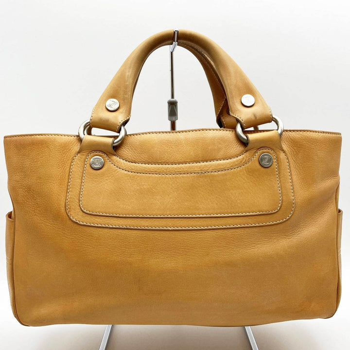 CELINE セリーヌ 
 ブギーバッグ CE00/34 ハンドバッグ 
レザー ベージュ