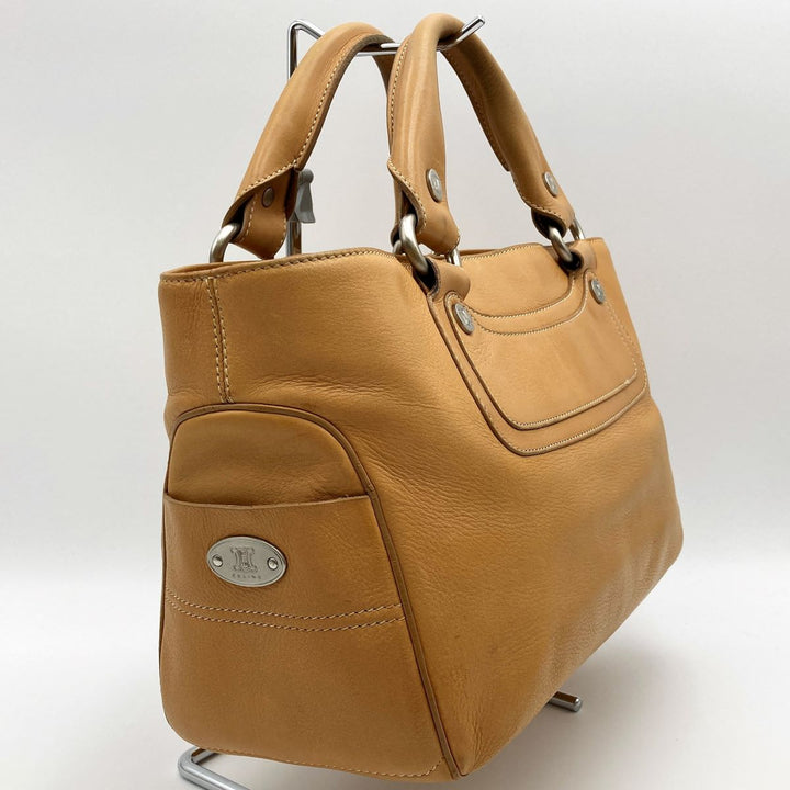 CELINE セリーヌ 
 ブギーバッグ CE00/34 ハンドバッグ 
レザー ベージュ