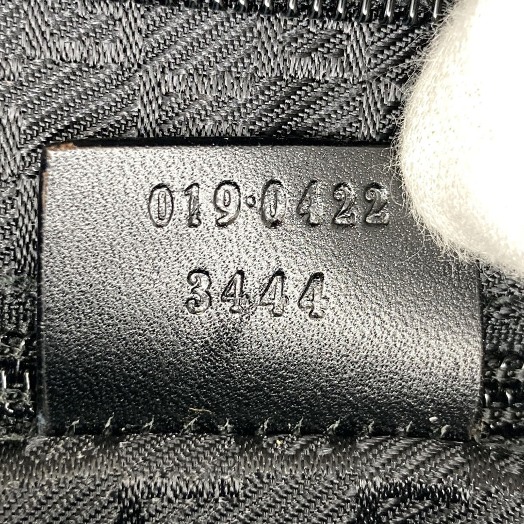 GUCCI グッチ 
 019・0422 ショルダーバッグ 
ナイロン/レザー  ブラック