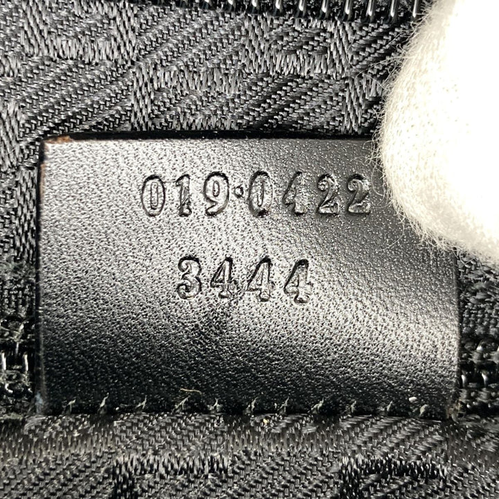 GUCCI グッチ 
 019・0422 ショルダーバッグ 
ナイロン/レザー  ブラック