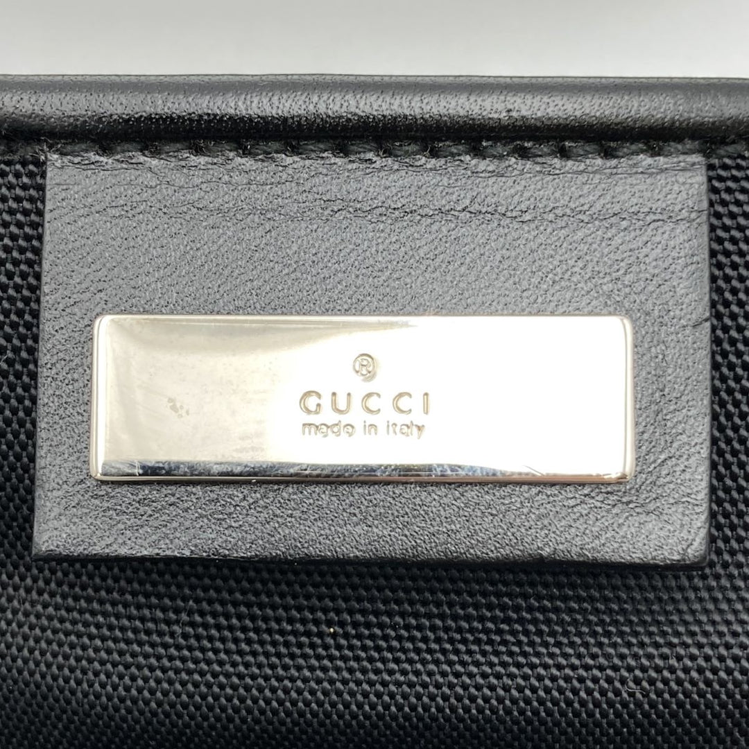 GUCCI グッチ 
 019・0422 ショルダーバッグ 
ナイロン/レザー  ブラック