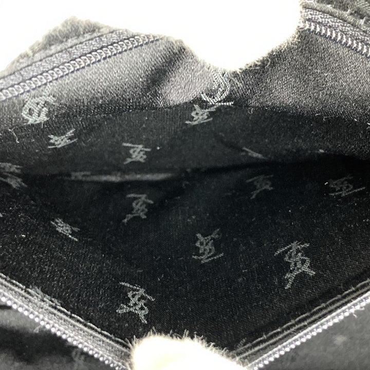 YVES SAINT LAURENT イヴ・サンローラン 
 ハンドバッグ 
レザー ブラック