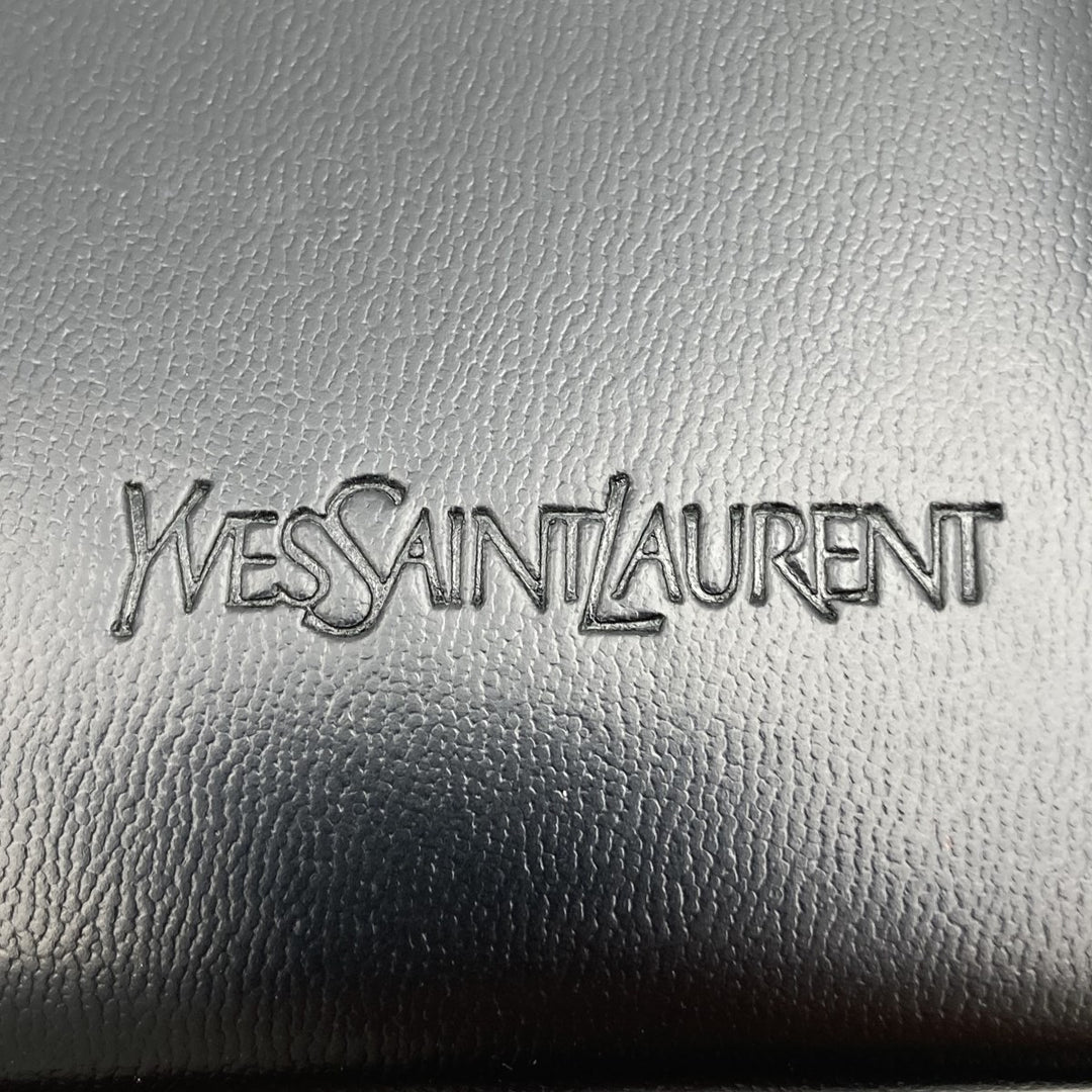 YVES SAINT LAURENT イヴ・サンローラン 
 ハンドバッグ 
レザー ブラック