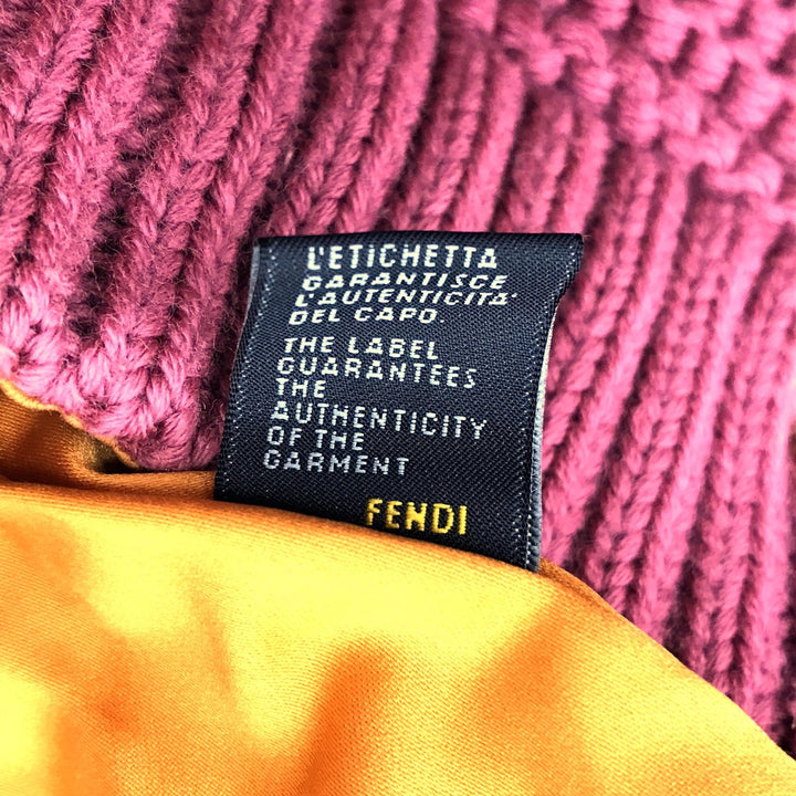 FENDI フェンディ 
 ショルダーバッグ 
ニット ピンク