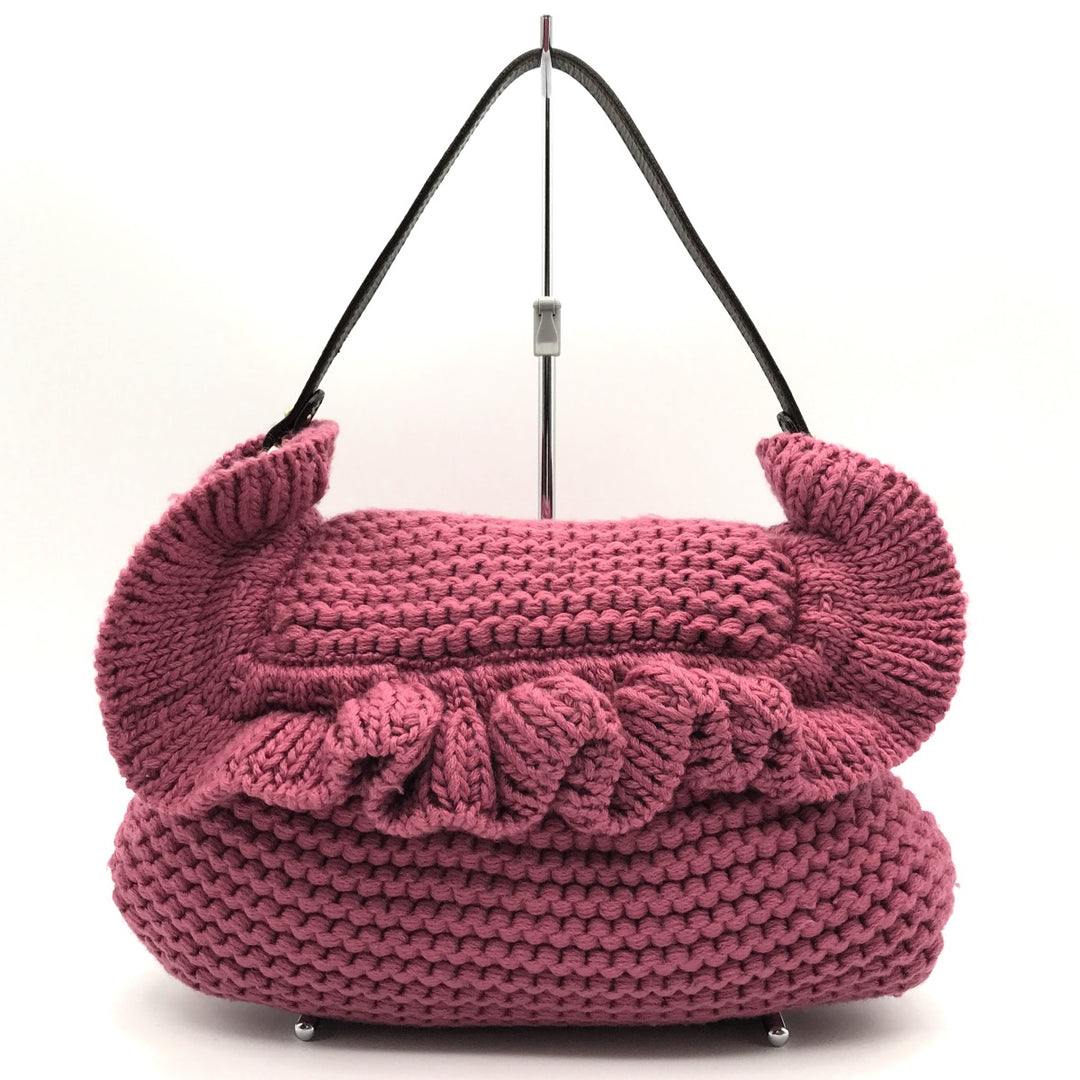 FENDI フェンディ 
 ショルダーバッグ 
ニット ピンク