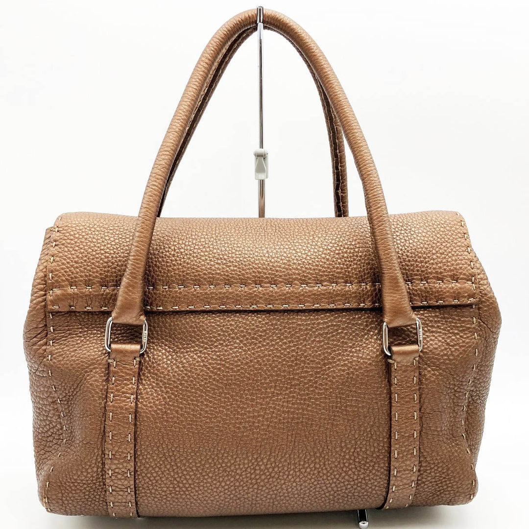 FENDI フェンディ 
 8BR547 トートバッグ 
レザー ブラウン