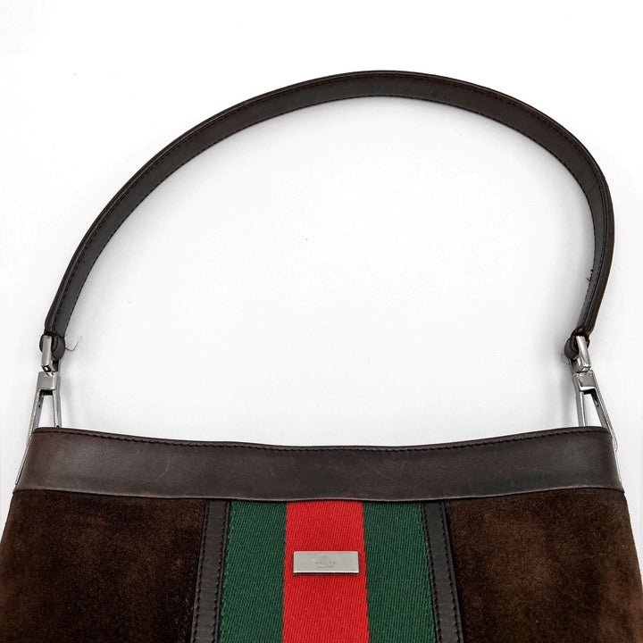 GUCCI グッチ 
 33900  ショルダーバッグ 
スウェード ブラウン