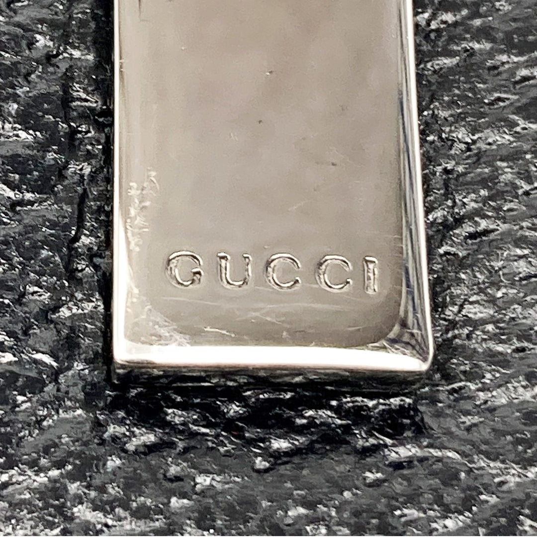 GUCCI グッチ 
 002・1034 トートバッグ 
ピッグスキン/バンブー  ブラック