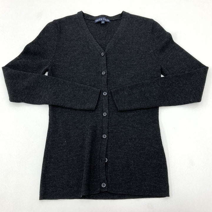 RALPH LAUREN ラルフローレン 
 カーディガン 
ウール ダークグレー