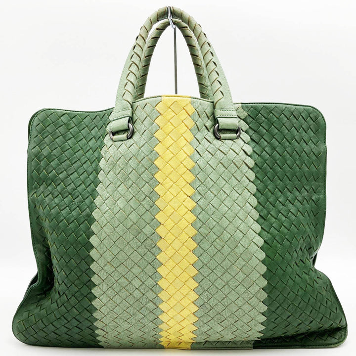 BOTTEGAVENETA ボッテガヴェネタ 
 トートバッグ 
レザー グリーン