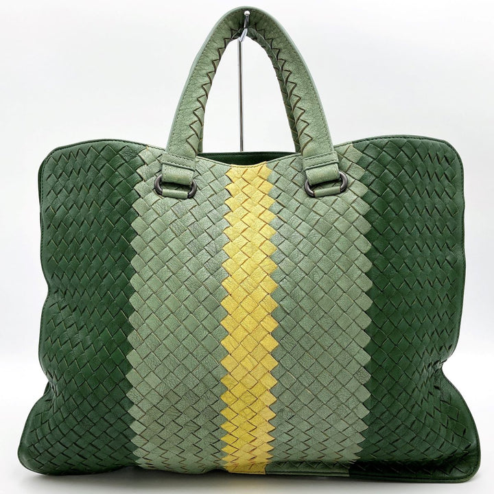 BOTTEGAVENETA ボッテガヴェネタ 
 トートバッグ 
レザー グリーン
