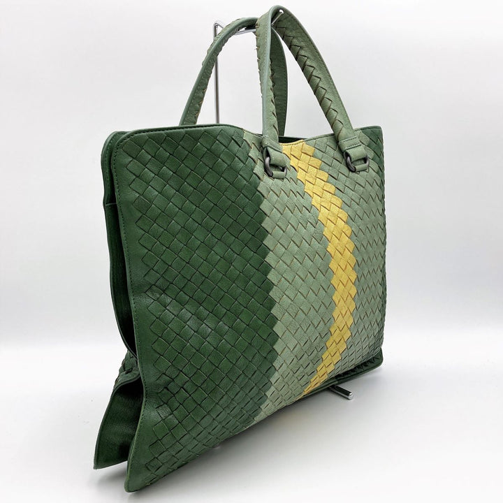 BOTTEGAVENETA ボッテガヴェネタ 
 トートバッグ 
レザー グリーン