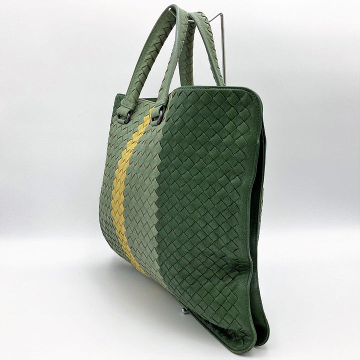 BOTTEGAVENETA ボッテガヴェネタ 
 トートバッグ 
レザー グリーン