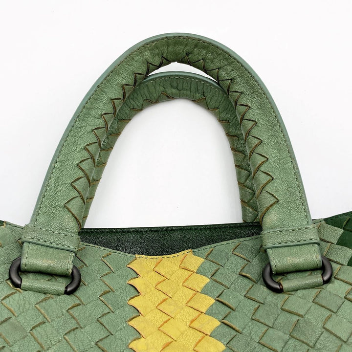 BOTTEGAVENETA ボッテガヴェネタ 
 トートバッグ 
レザー グリーン