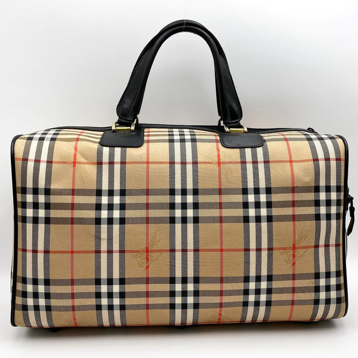 BURBERRY バーバリー 
 ボストンバッグ 
ナイロン/コットン  ベージュ