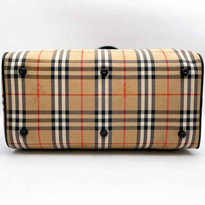BURBERRY バーバリー 
 ボストンバッグ 
ナイロン/コットン  ベージュ