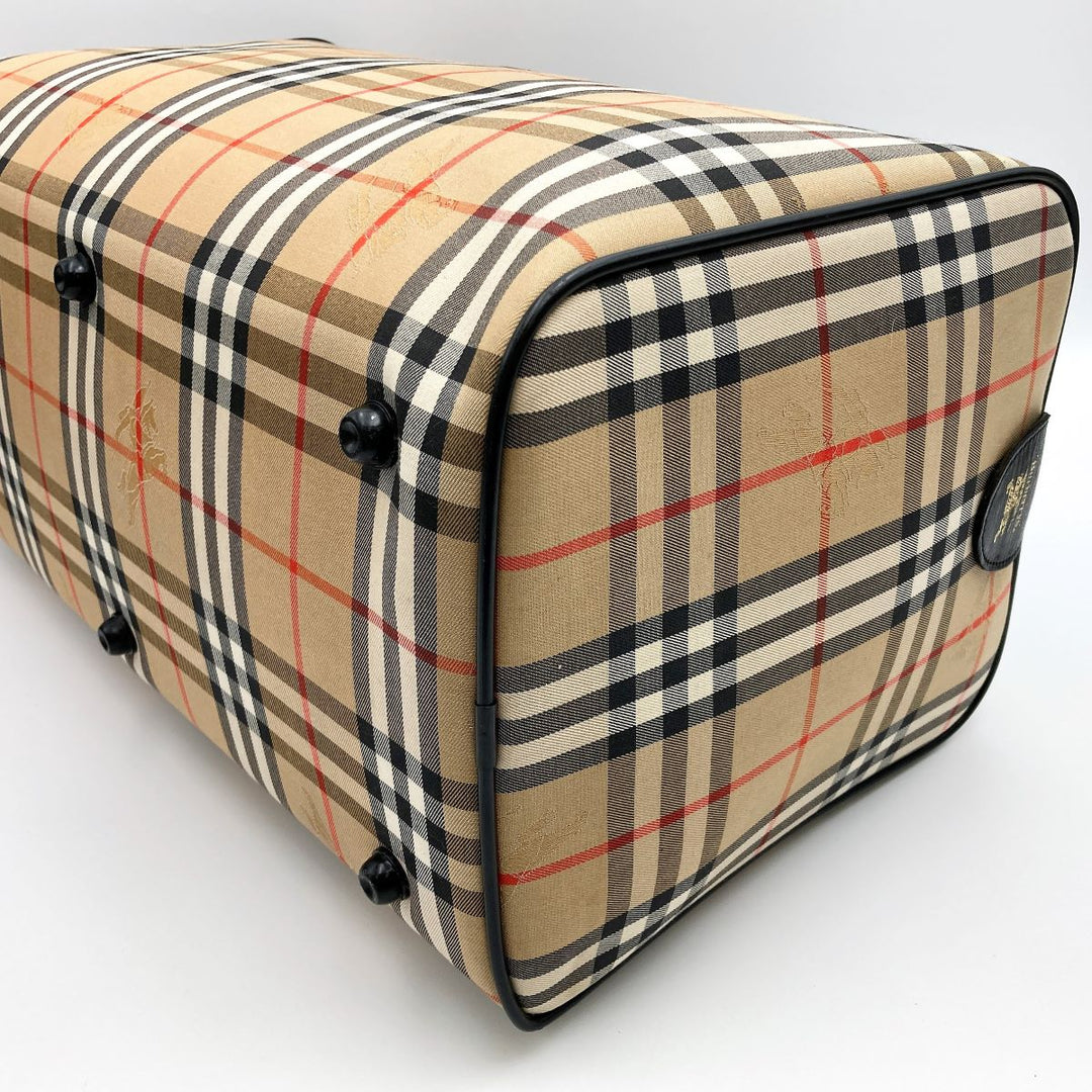 BURBERRY バーバリー 
 ボストンバッグ 
ナイロン/コットン  ベージュ