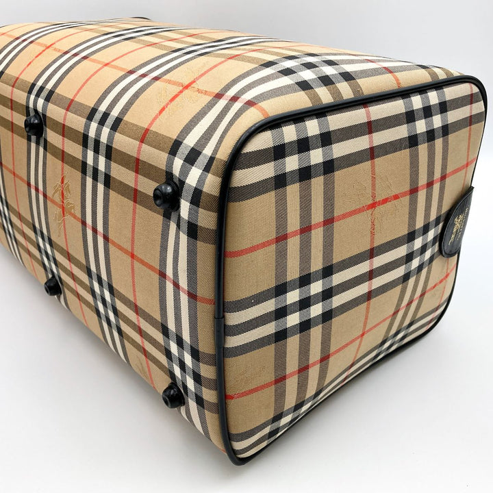 BURBERRY バーバリー 
 ボストンバッグ 
ナイロン/コットン  ベージュ