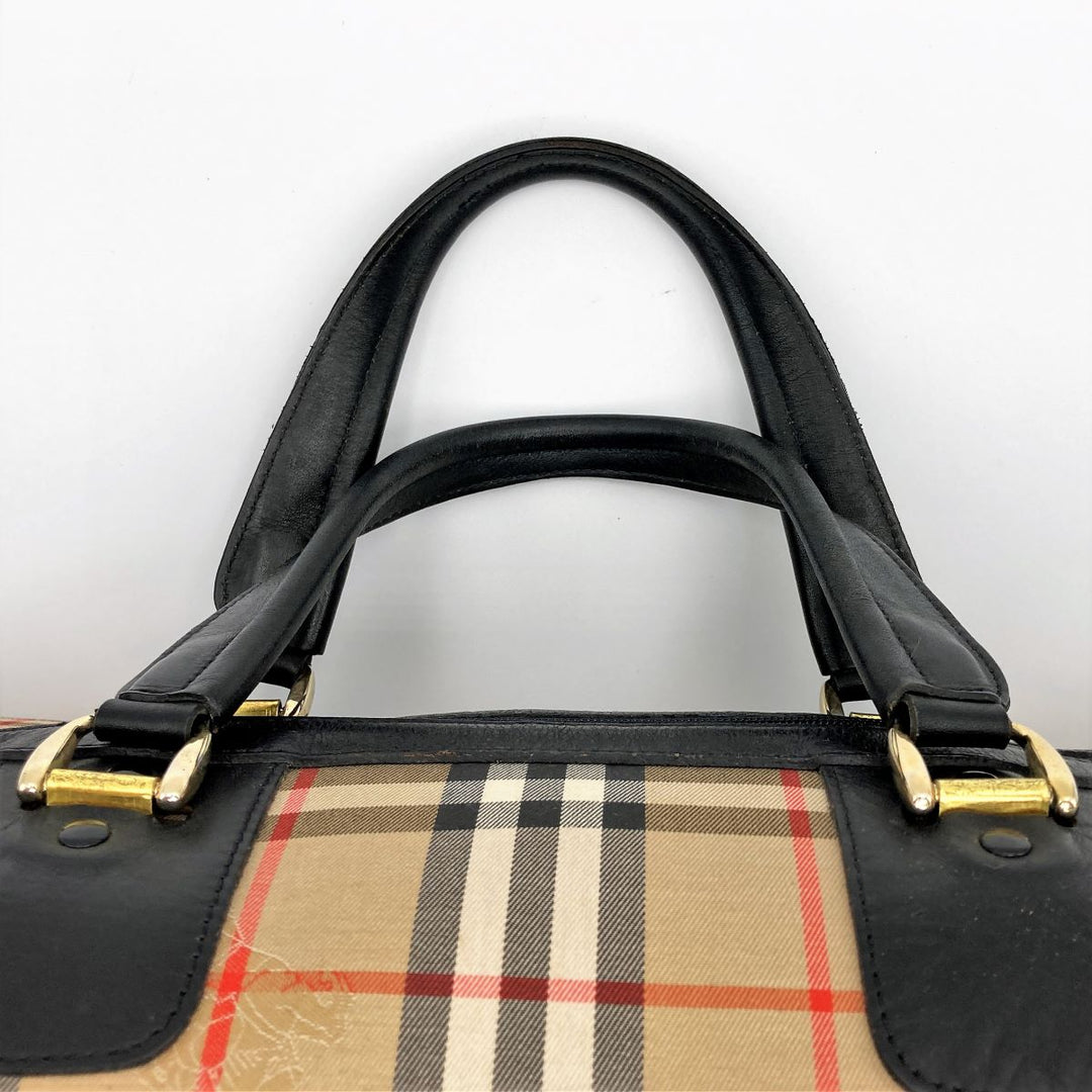 BURBERRY バーバリー 
 ボストンバッグ 
ナイロン/コットン  ベージュ