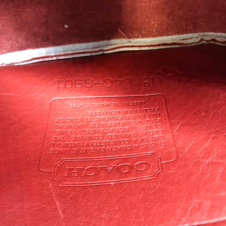 COACH コーチ 
 ショルダーバッグ 
レザー レッド