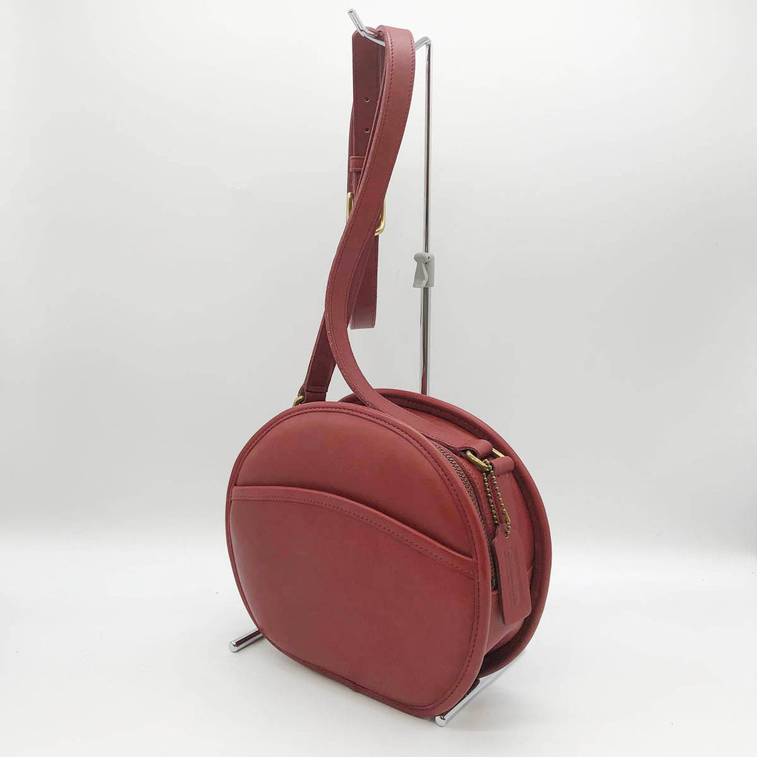 COACH コーチ 
 ショルダーバッグ 
レザー レッド