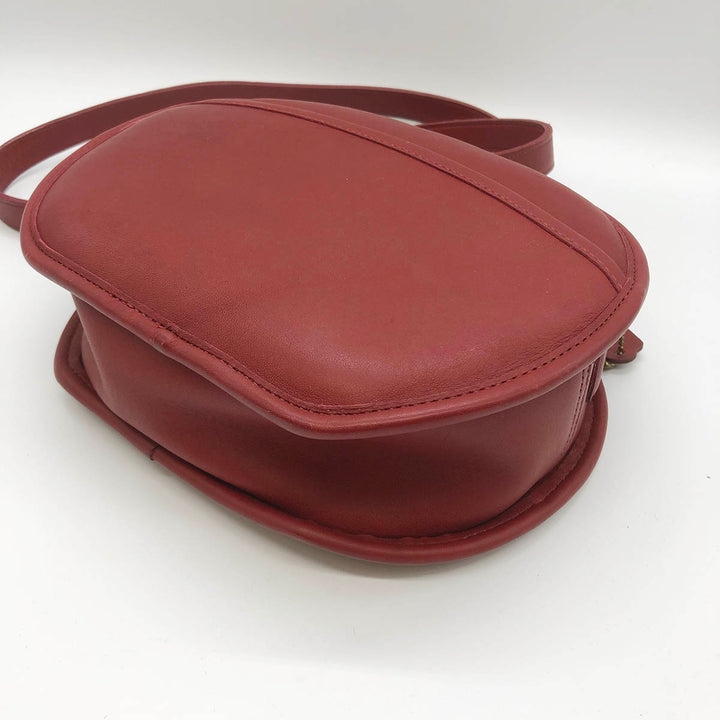 COACH コーチ 
 ショルダーバッグ 
レザー レッド