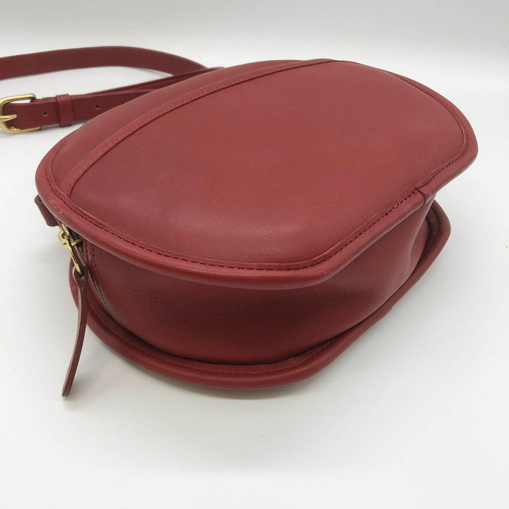COACH コーチ 
 ショルダーバッグ 
レザー レッド