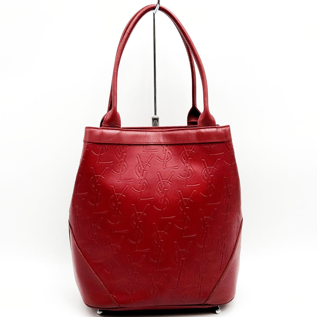 YVES SAINT LAURENT イヴ・サンローラン 
 ショルダーバッグ 
レザー レッド